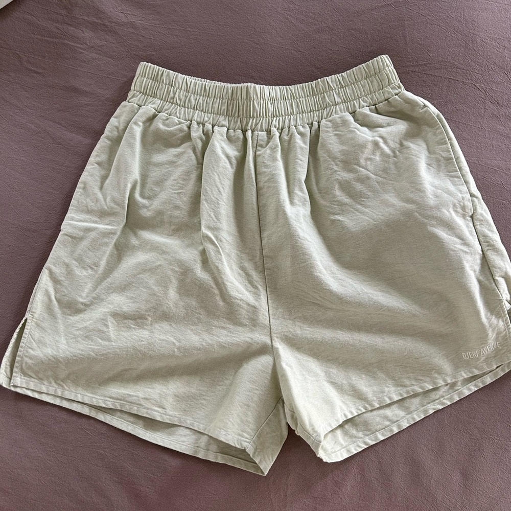 Djerf Avenue Pistachio Shorts